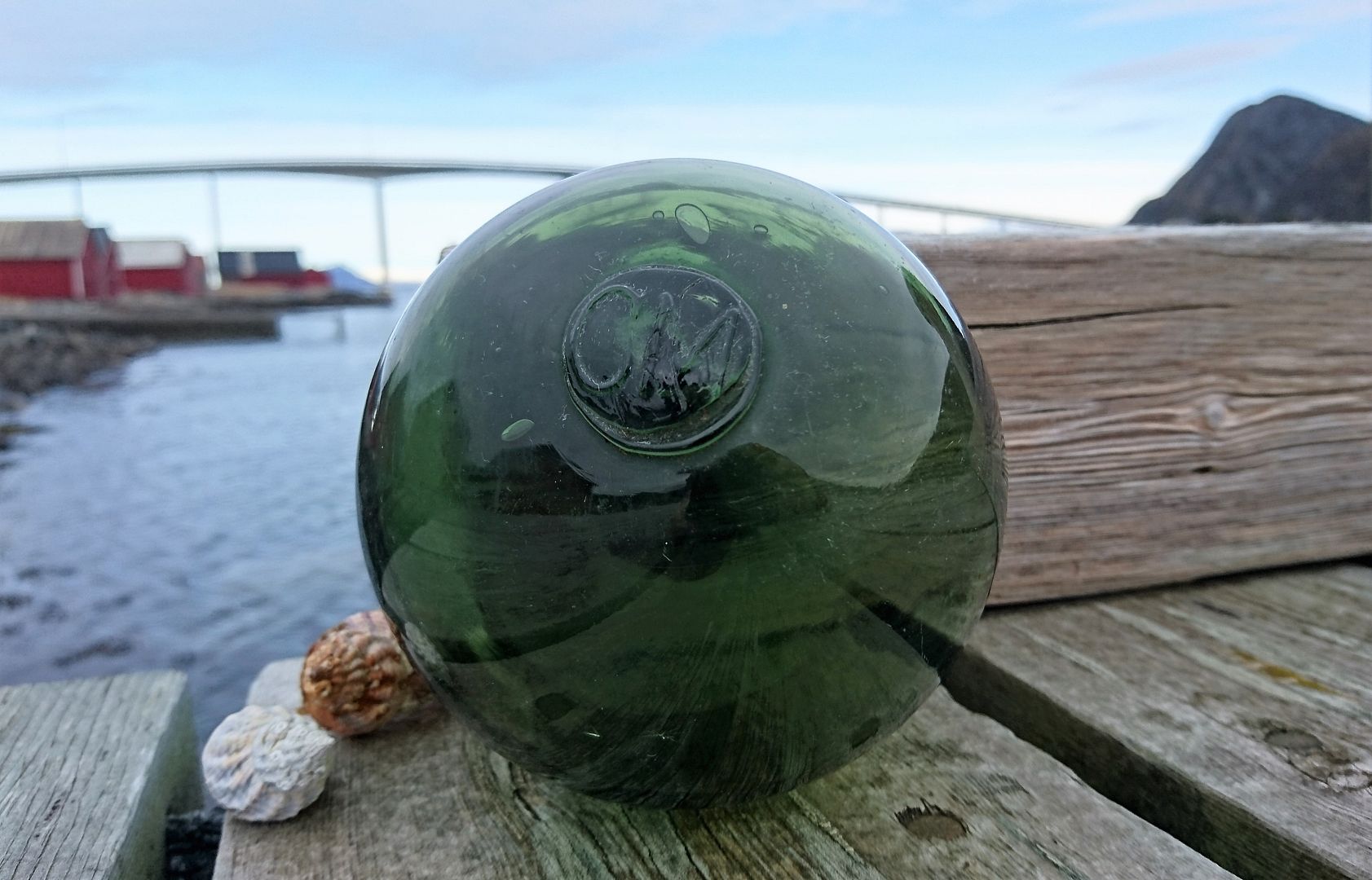 CM marked Norwegian Glass Fishing Float Ball Maritime from Norway 4.5" eBay