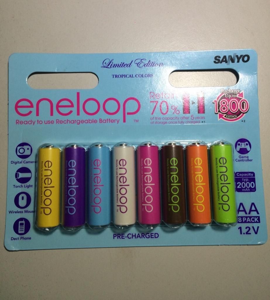 bán Pin eneloop Tropical Collection 2000mAh  8 viên/pack - 1