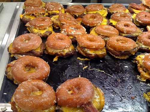 Krispy Kreme cheeseburgers