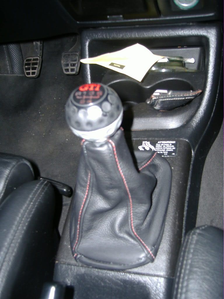 red stiching drivers edition shifter boots VW Vortex Volkswagen Forum