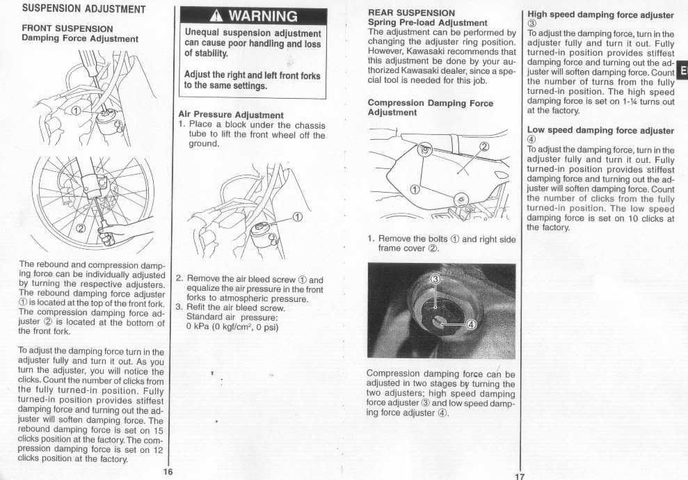Stock Suspenction Settings , DRZ400/E/S/SM ThumperTalk