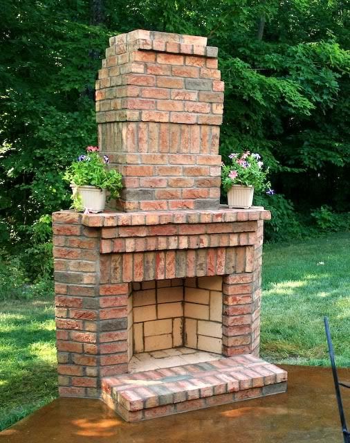 CheckMate Masonry: Out Door Brick Fireplaces are my specialty
