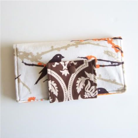 The Everything Wallet- Aviary Almond Sparrows
