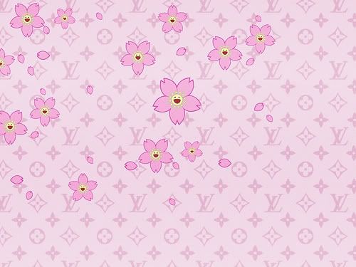 pink louis vuitton background