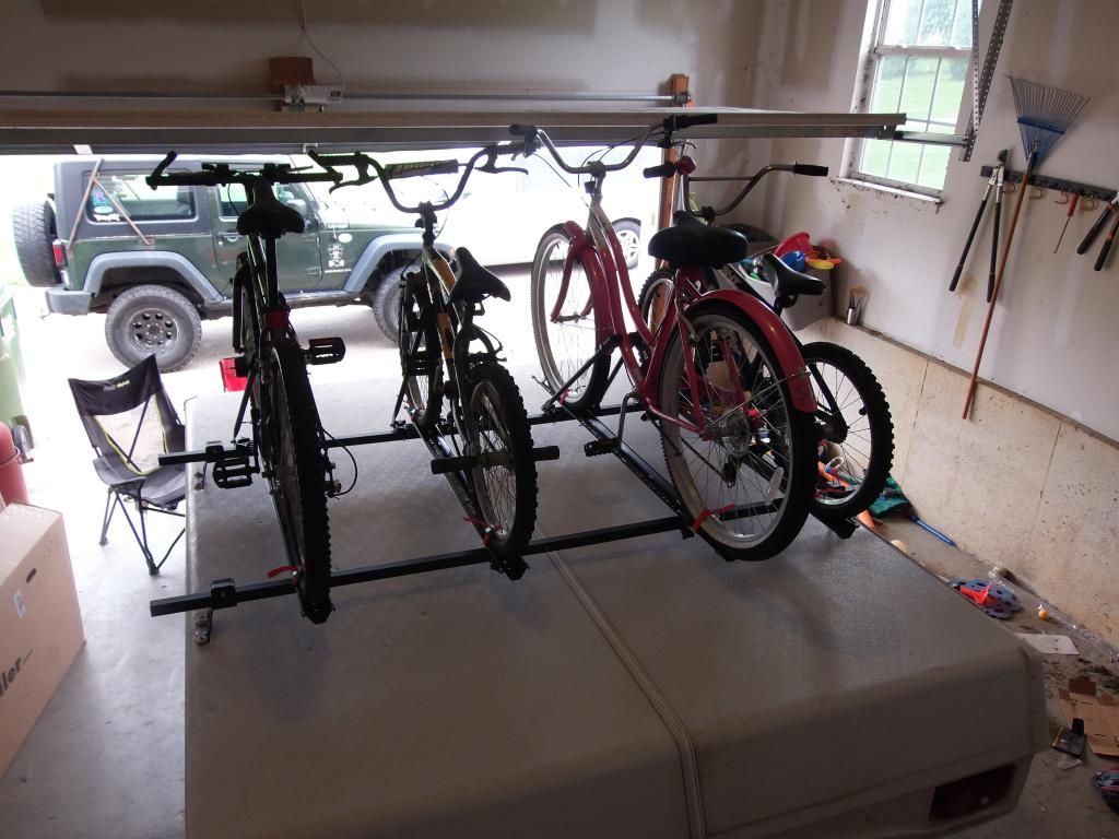 pop up camper roof bike rack