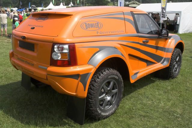 Bowler Nemesis Land Rover on steroids with a dash of TVR under the bonnet 