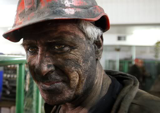 Портрет седого шахтёра