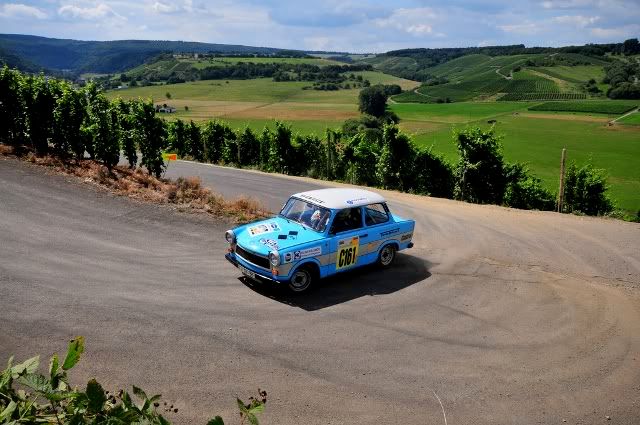 Above A military Trabant Above Rallying in Hungary