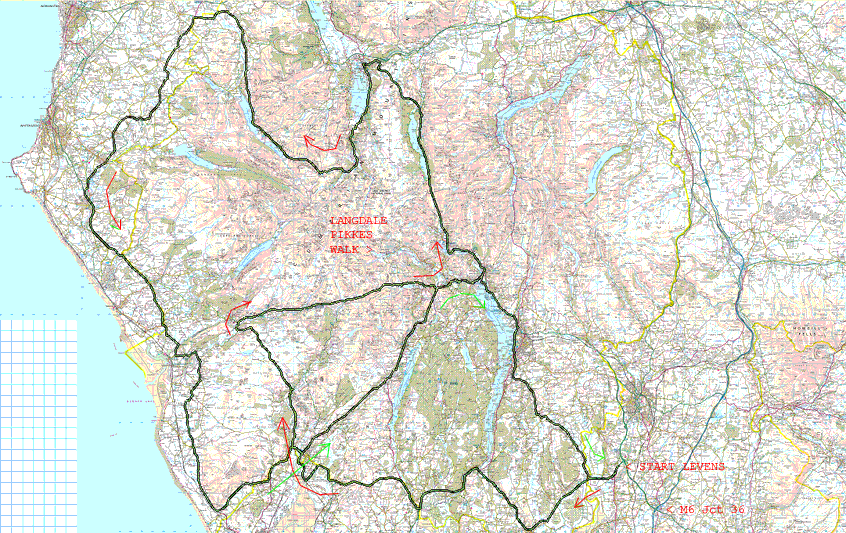 lake district cycle routes map