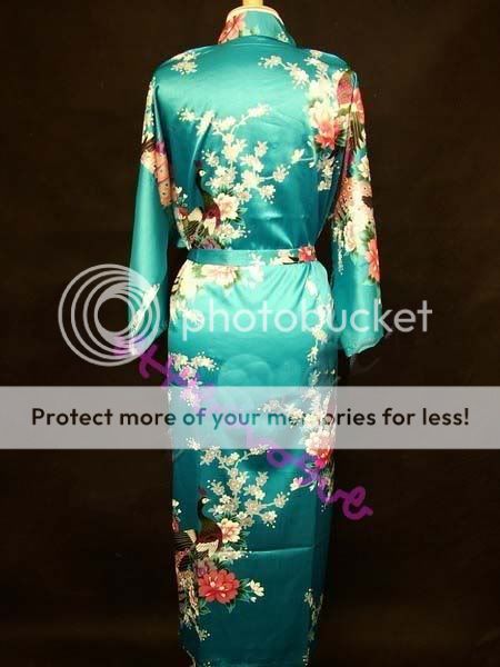 Charming Chinese Silk Damen Kimono Robe Kleid  