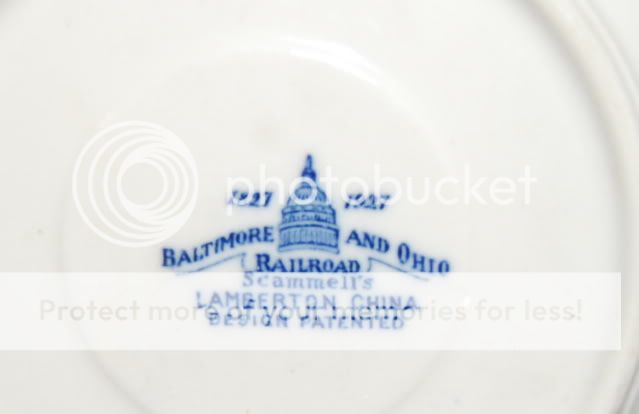 Baltimore & Ohio Railroad China Viaduct Demi Saucer  