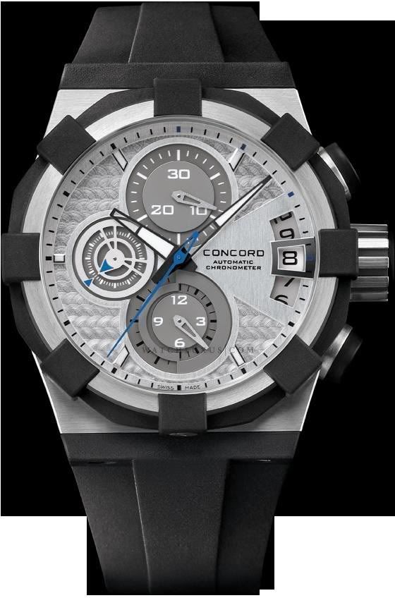 Concord C1 Silver Dial Sport Chronograph Watch 0320006